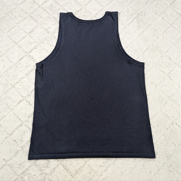 Madewell Top Men's M Blue Navy Love To All Pride Allday Tank Sleeveless Cotton - Picture 8 of 8